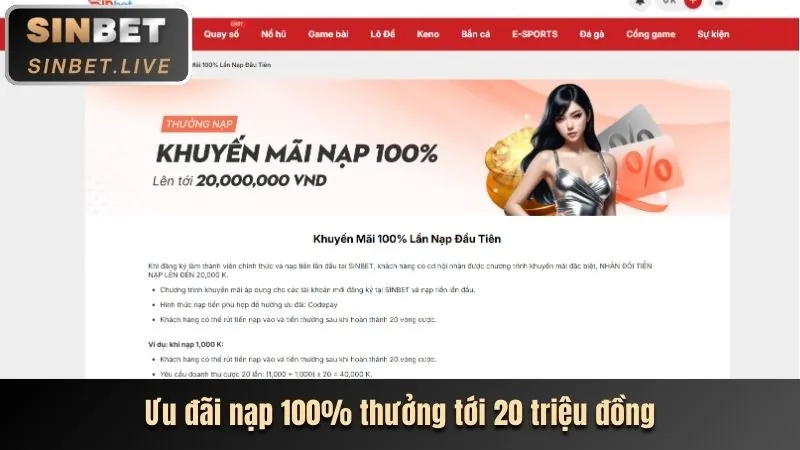 Các phương thức nạp tiền tại 68winapp
